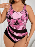 Maiô Feminino Bodysuit Estampa Tropical - Jhuli. Plus Size