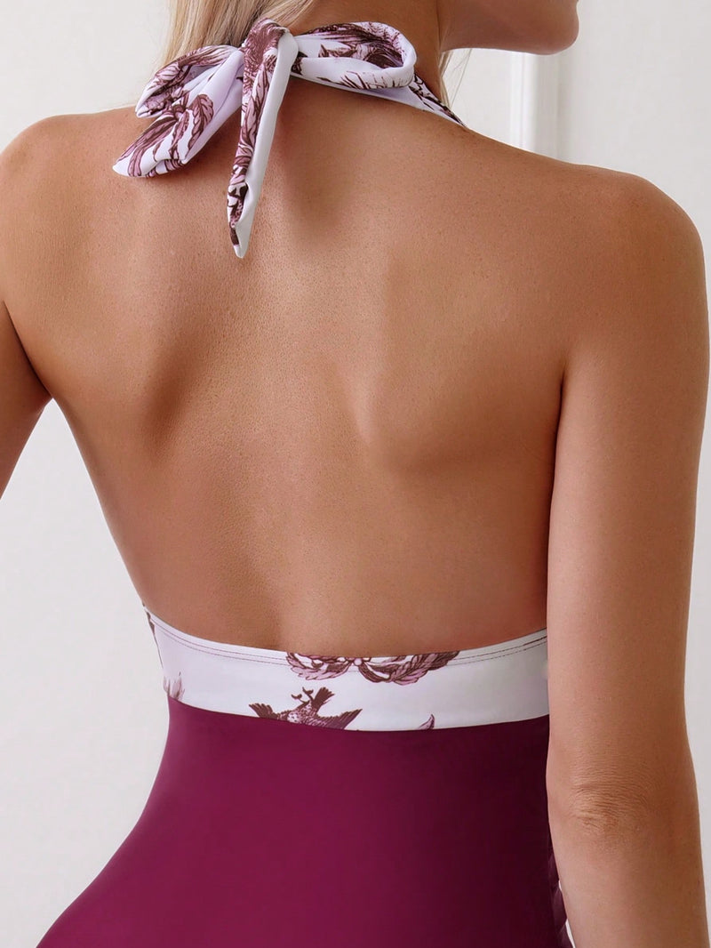 Maiô Feminino com Decote Halter Thaynara