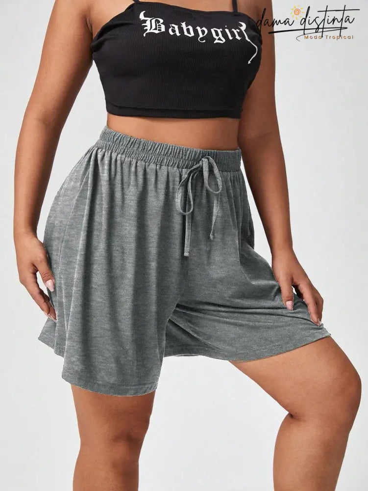 Bermuda Feminina Com Cós Ajustável - Rafaella. Plus Size Short Plus Size