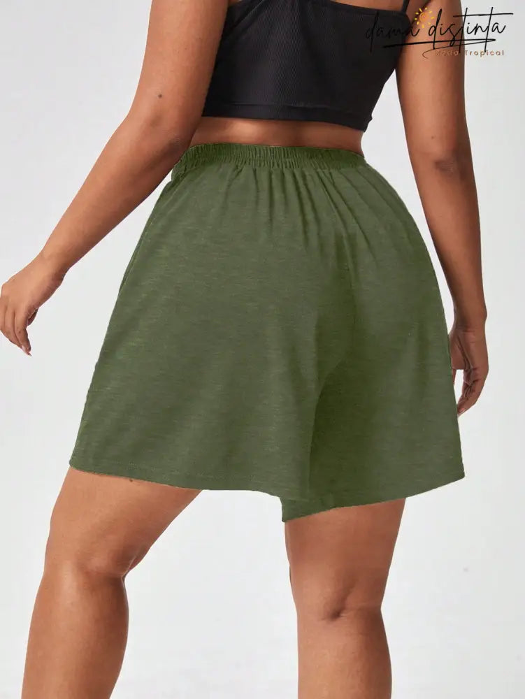 Bermuda Feminina Com Cós Ajustável - Rafaella. Plus Size Short Plus Size