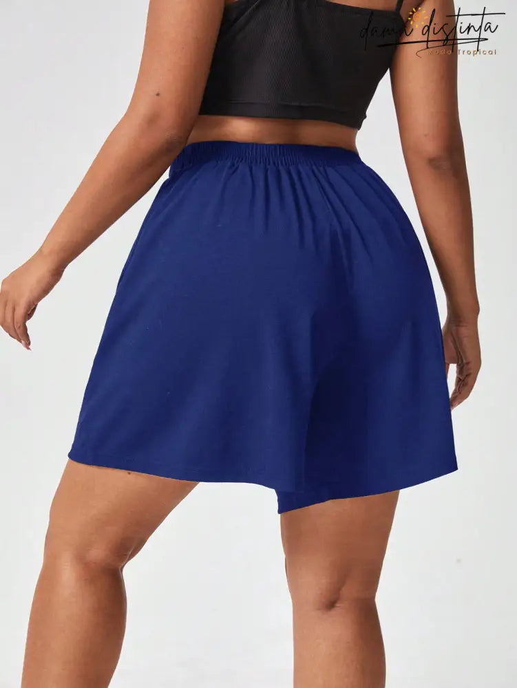Bermuda Feminina Com Cós Ajustável - Rafaella. Plus Size Short Plus Size