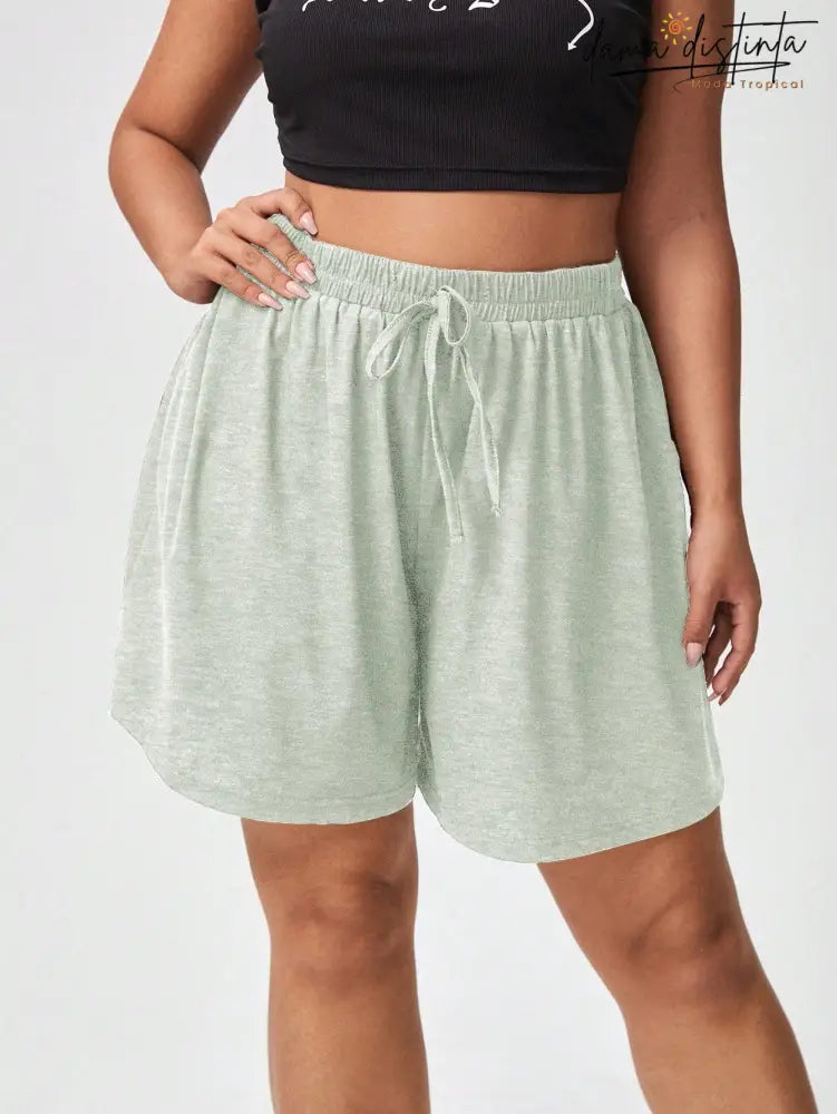 Bermuda Feminina Com Cós Ajustável - Rafaella. Plus Size Short Plus Size