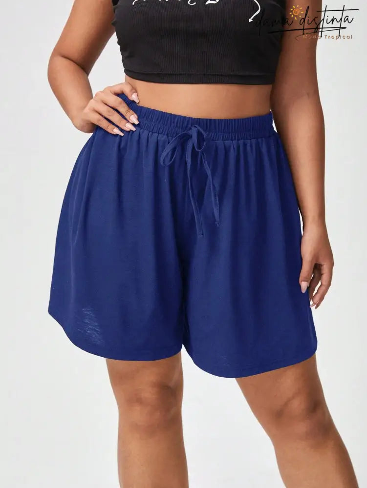 Bermuda Feminina Com Cós Ajustável - Rafaella. Plus Size Short Plus Size