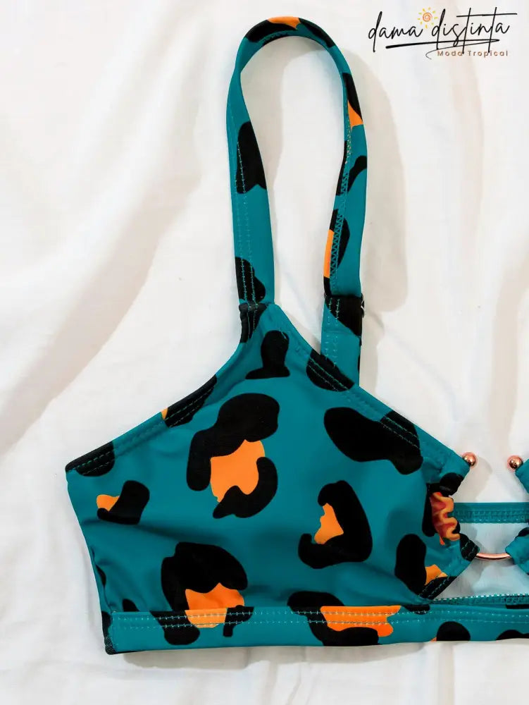 Biquini Feminino Com Estampa De Onça E Detalhe Argola Mari B0271408 Conjunto Biquíni Feminino