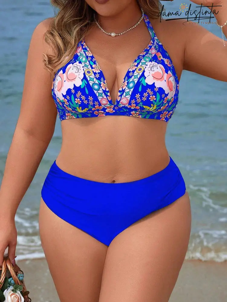 Biquíni Feminino de Estilo Sofisticado com Calcinha Alta - Bya Plus Size.