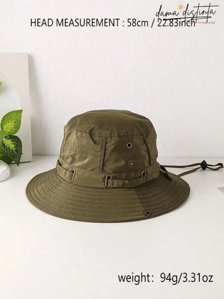 Chapéu Bucket Feminino Ajustável À Prova De Vento E Respirável Camilla A010 Bucket Hat Feminino