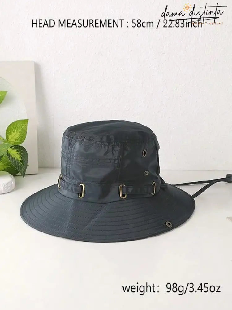 Chapéu Bucket Feminino Ajustável À Prova De Vento E Respirável Camilla A010 Bucket Hat Feminino