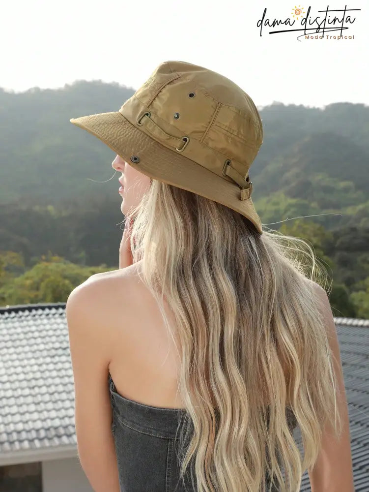 Chapéu Bucket Feminino Ajustável À Prova De Vento E Respirável Camilla A010 Bucket Hat Feminino