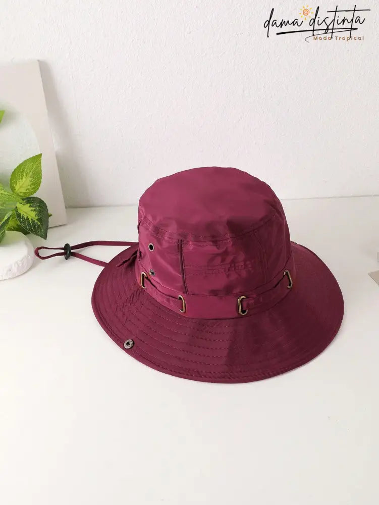 Chapéu Bucket Feminino Ajustável À Prova De Vento E Respirável Camilla A010 Bucket Hat Feminino