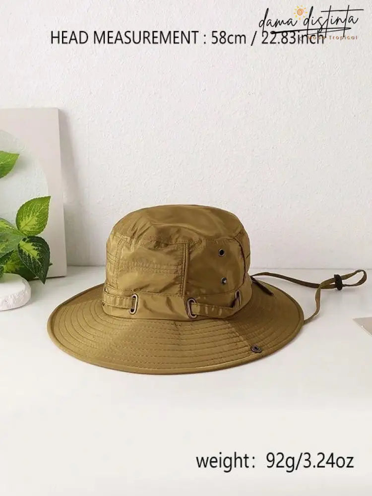 Chapéu Bucket Feminino Ajustável À Prova De Vento E Respirável Camilla A010 Bucket Hat Feminino