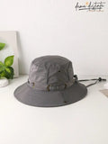 Chapéu Bucket Feminino Ajustável À Prova De Vento E Respirável Camilla Cinza / 58 A010 Bucket