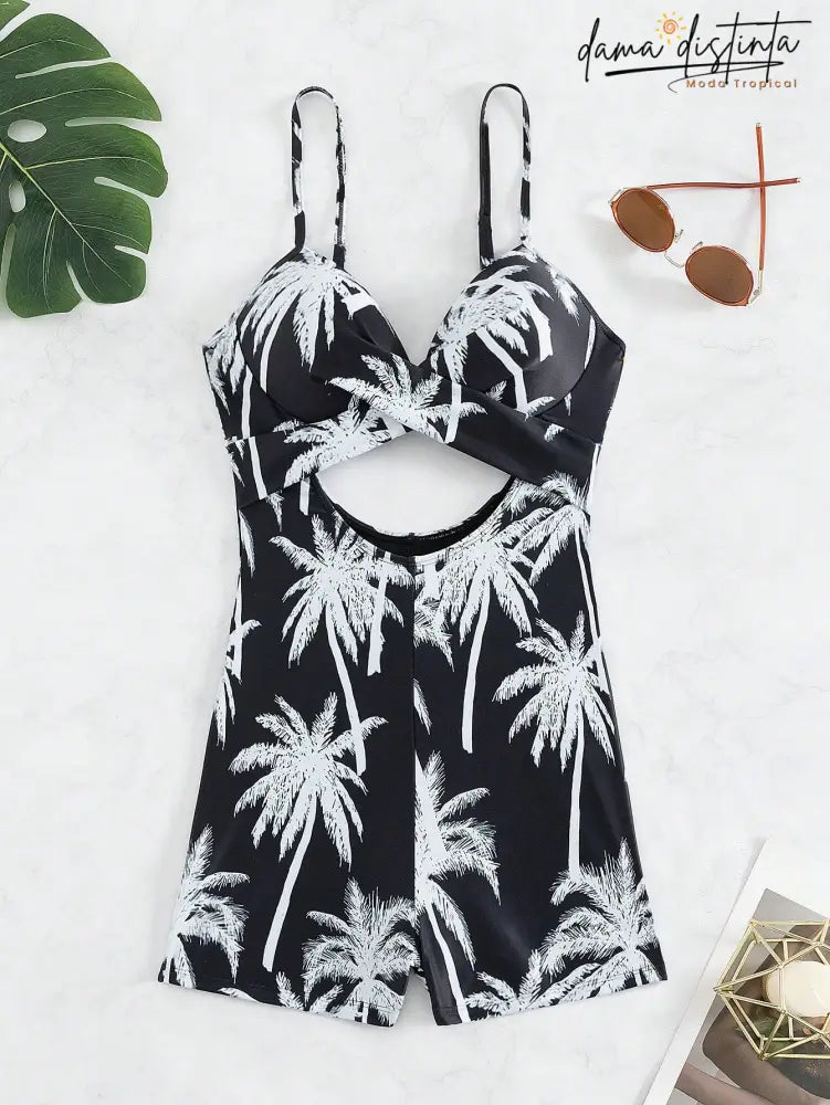 Maiô Feminino Alças Finas Detalhe Vazado Bete M0540808