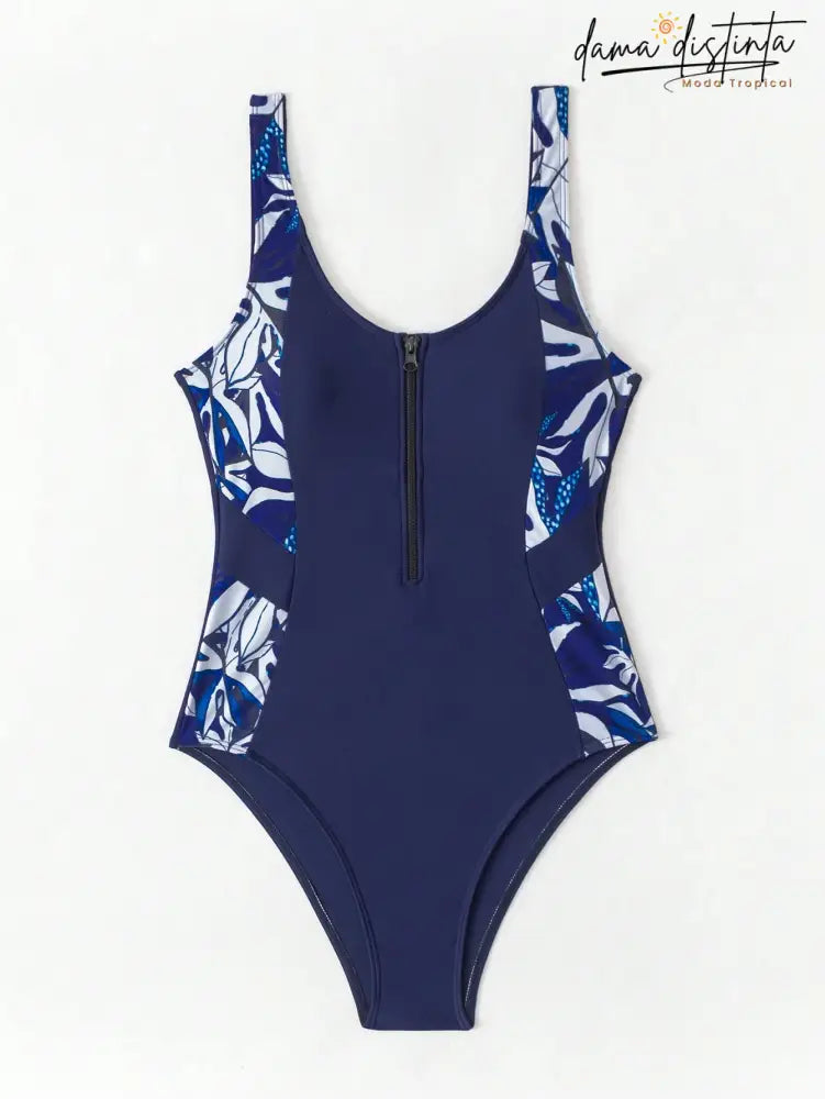 Maiô Feminino Com Zíper Frontal Mary