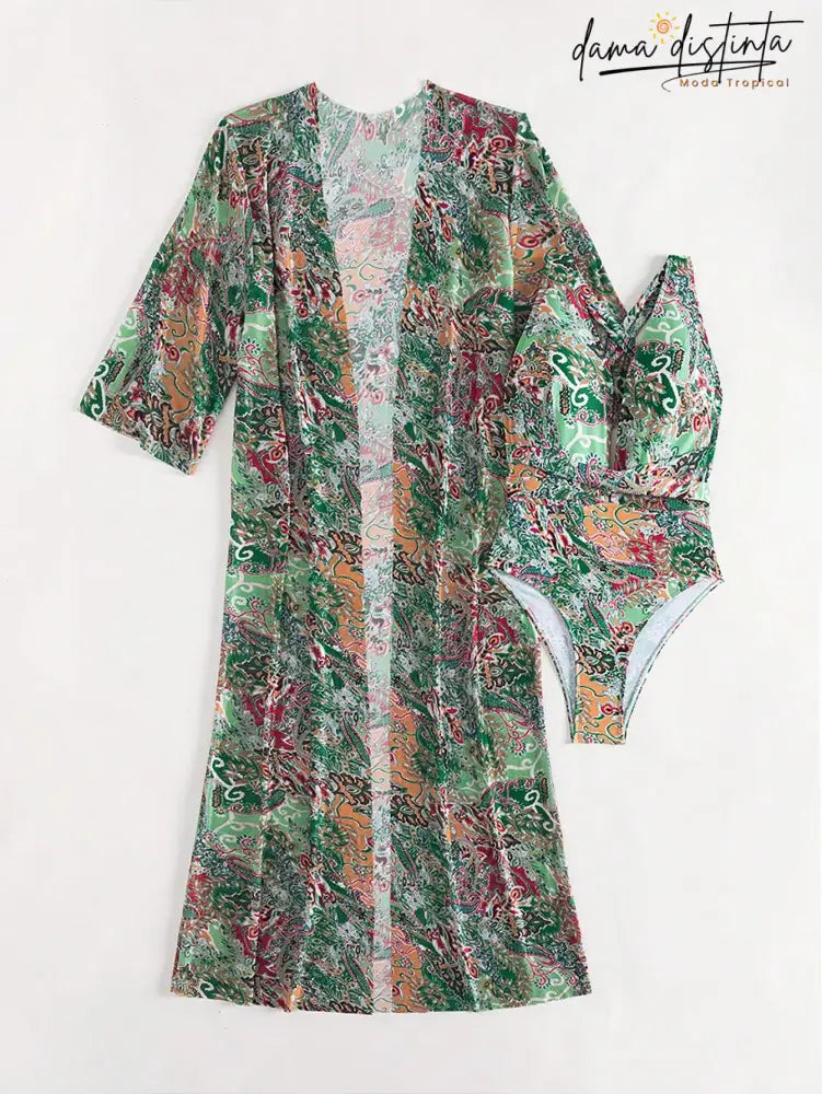 Maiô Feminino Decote Profundo Com Saida De Praia Susana M0360808