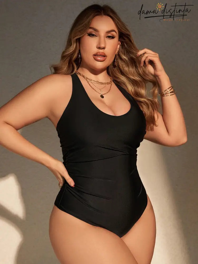 Maiô feminino detalhes Costas nuas Jocilene. Plus Size